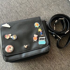 Official ShopDisney Park Trading Pins Purse w/ Adjustable Strap